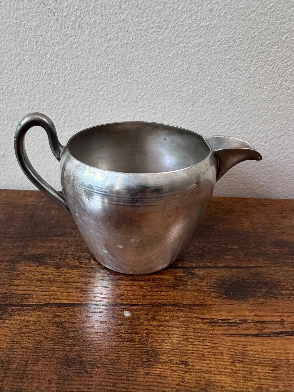 Vintage Academy Silver on Copper Creamer Sugar Bowl Set Mid Century Serving MCM